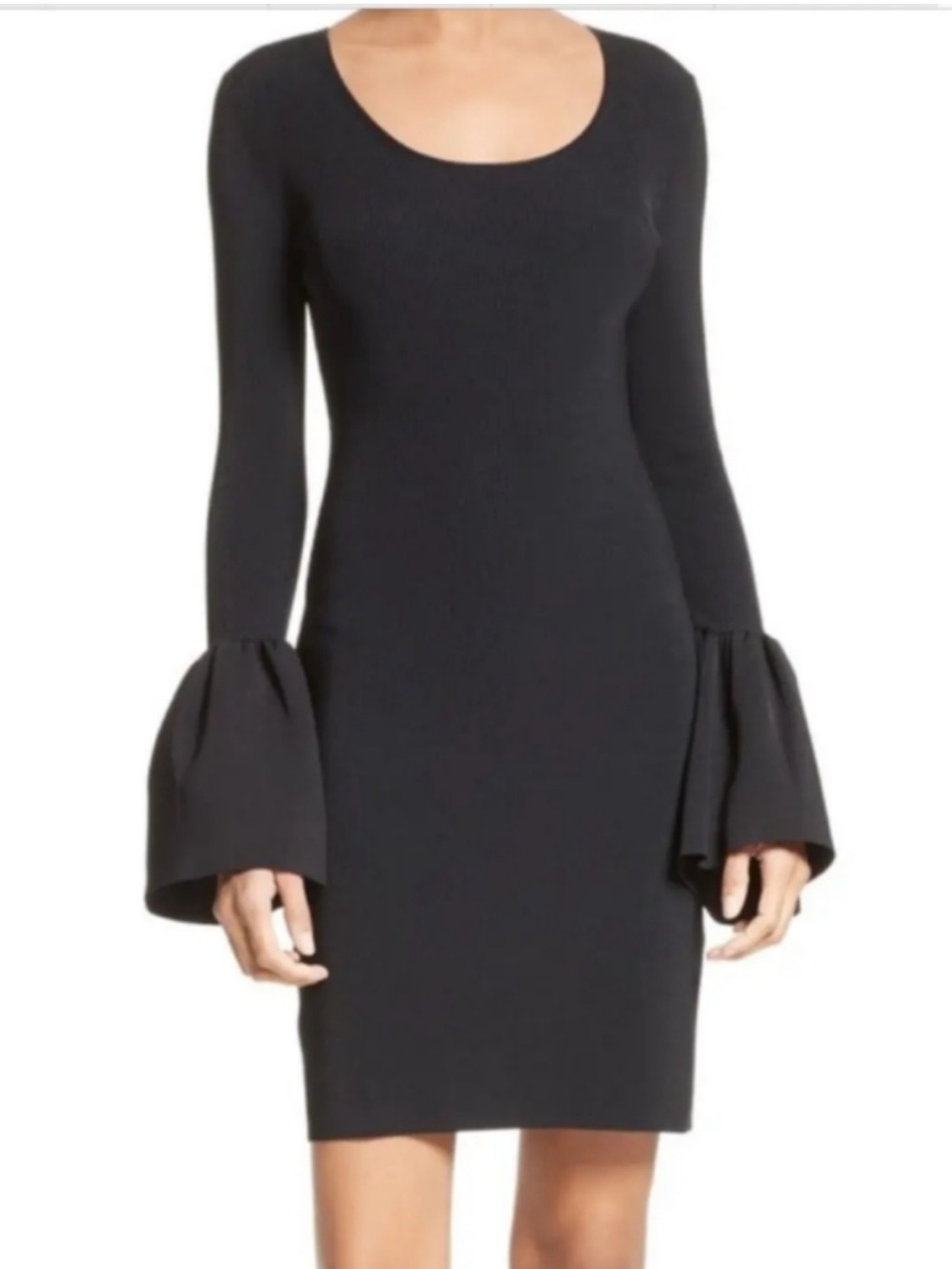 Elizabeth and James - Willomina Bell Sleeved Dress in Black